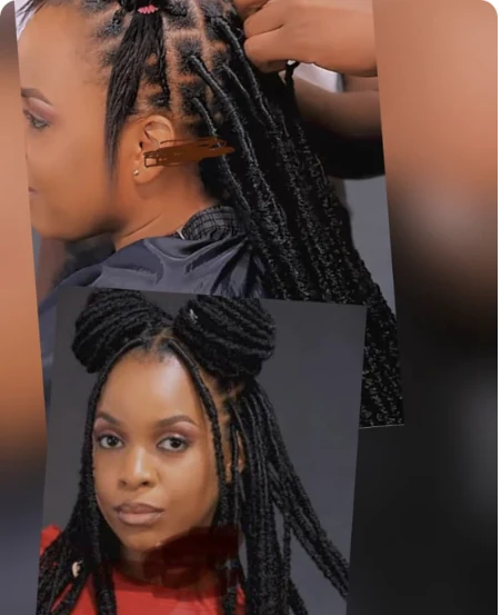 Individual Crochet Braids hairstyle