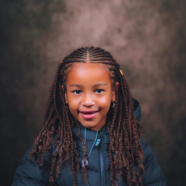 Kids braided hairstyle reference